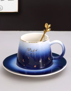 Factory Custom Printing Logo Tea Cup Saucer Set <b>Ceramic</b> Coffee Cup Custom <b>Ceramic</b> <b>Mug</b> Tea Cup Set Luxury for Office Gift - Product Image 4