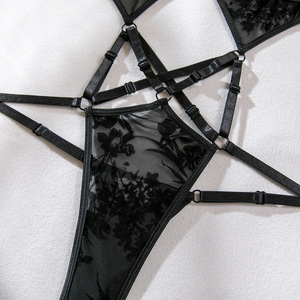 Vente en gros de lingerie <span class=keywords><strong>sexy</strong></span> 2025 avec logo personnalisé de haute qualité ensemble de lingerie <span class=keywords><strong>sexy</strong></span> pour femmes noires photos de lingerie - Product Image 5