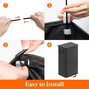 Contenedor de Recolección de Botellas de Gran Capacidad de 100L con Orificio, Bolsa para Botellas para Cocina o Almacén - Product Image 4