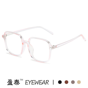 แว่นตา Yingtai กรอบสี่เหลี่ยม ป้องกันแสงสีฟ้า เลนส์ PC แบบเต็มกรอบ สำหรับทุกเพศ - Product Image 3
