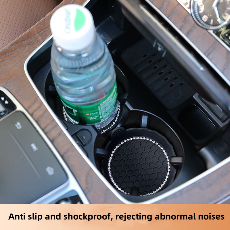 Creative Diamond Inlaid Cup Slot Pad - Universal Anti-Slip Car Holder by CR | Xinyu Changrong Techno