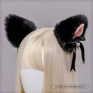 Pinza de Pelo con Orejas de Gato para Niñas, Estilo Anime, con Lazo, Accesorio para el Cabello - Product Image 2