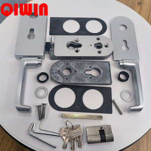 Cửa kính phụ kiện nhôm cửa kính không khung khóa với <span class=keywords><strong>Key</strong></span> cho 8-10 mét Swing <span class=keywords><strong>Door</strong></span> <span class=keywords><strong>Glass</strong></span> phần cứng - Product Image 4