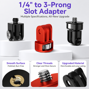Adaptador de Trípode de Cámara de Aleación de Aluminio Ligero 1/4-20 Compatible con la Serie Hero Insta360 ONE X2/X3/X4/X5 para <span class=keywords><strong>OSMO</strong></span> - Product Image 2