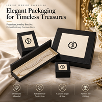 Boîte à anneaux à double porte avec logo personnalisé, boîte cadeau rigide en carton avec insert en faux daim pour bague de mariage ou de fiançailles