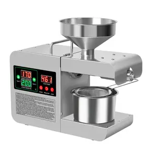 2023 Small Multifunctional Peanut/Avocado/Coconut/Soybean/Olive Mini Oil Press Home Manufacturer Direct Supply Oil Press