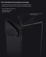 Anti-kras lensbeschermer telefoonhoesje met verborgen standaard schokbestendige bescherming voor Samsung Galaxy Z Fold 8 Ultra