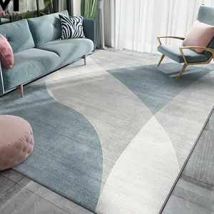 热卖现代设计3D印花地板地毯地毯定制制造客厅地垫区域地毯和地毯