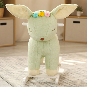 Cheval à bascule animalier Cerf Vert, jouet d'intérieur, idéal comme cadeau de Noël - Product Image 2