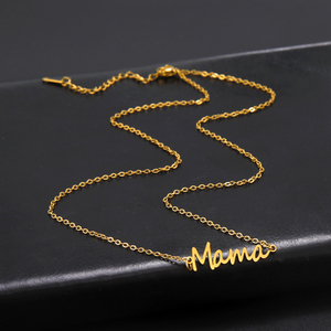 Collar de Cadena con Colgante de Acero Inoxidable y Oro de 18K para Mamá, Regalo del Día de la Madre para Abuela, <span class=keywords><strong>Mi</strong></span> Mamá - Product Image 4