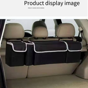 Sac de rangement pliable de grande capacité pour coffre de voiture, en tissu Oxford, organisateur suspendu, 4 à 7 compartiments, design de luxe - Product Image 5