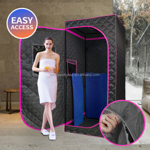 Sauna de infrarrojos portátil moderna al por mayor para sala de estar gimnasio Sauna de cuerpo completo Spa tienda Sauna de infrarrojos lejanos con luz <span class=keywords><strong>roja</strong></span> - Product Image 6