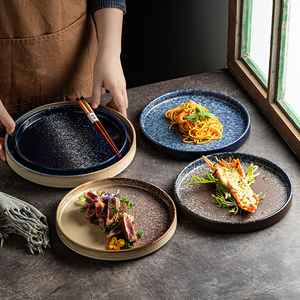 Assiette <span class=keywords><strong>japonaise</strong></span> Swing créative de haute qualité pour le petit-déjeuner Steak de cuisine occidentale de haute qualité Pancagliette Fish Dinner-Assiette durable - Product Image 2
