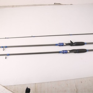 Lure Rod Medium Fast Action SIC Guides Bass Fishing River Stream Use Black Handle Spinneret - Product Image 2
