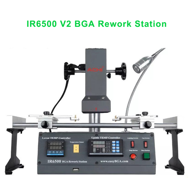 Achi Ir 6500 V2 Infrared Bga Soldering Rework Station Kit for Ps4 Xbox Chip Pcb Repairing Usb Port Upgrade From Ir6000 Machine