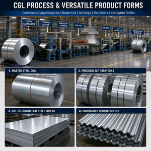 Export Hot Dipped <strong>GI</strong> Coil ASTM A653 Prime Quality Galvanized Steel Coil Skin Pass 0.18-4mm Thick 600-1250mm Wide - Product Image 1