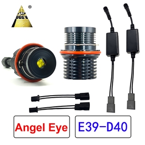 Anneaux LED <span class=keywords><strong>Angel</strong></span> <span class=keywords><strong>Eyes</strong></span>, halo ultra lumineux, COB <span class=keywords><strong>SMD</strong></span> 6000K blanc, 12V 40W, kit de rétrofit universel pour projecteur, accessoires pour éclairage de voiture - Product Image 2