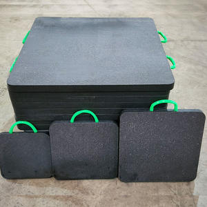 Mesin Teknik berat <span class=keywords><strong>UHMWPE</strong></span> pelat derek kaki Jack bantalan Polyethylene oculger bantalan - Product Image 1