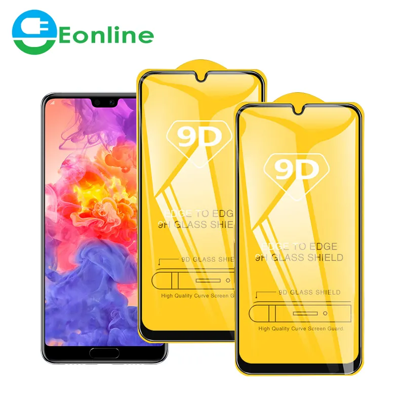 9D Full Cover Tempered Glass For Huawei P20 Pro Lite Screen Protector For Huawei P Smart for Honor 8X Protective Glass