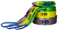 Sangles de levage en polyester robustes EN 1492-1 2T, conception plate, sangles robustes pour le levage industriel