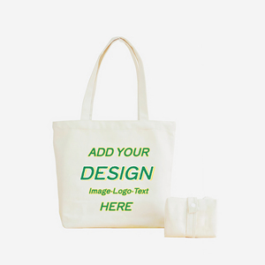 Bolsa de Mano de Lona Plegable de Diseño de Algodón Duradero Personalizada para Compras - Product Image 1