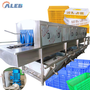 Nettoyeur de palettes à jet d'eau haute pression industriel, nettoyeur de chariots de courses, unité de nettoyage de paniers à légumes - Product Image 1