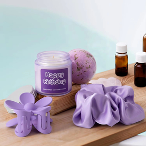 Coffret Cadeau Promotionnel Personnalisé avec Logo, Coffret Cadeau Anniversaire Joyeux avec Cuillère Anti-chute, Bougies, Épingles à Cheveux et Bracelets, Coffret Cadeau pour Femme - Product Image 4
