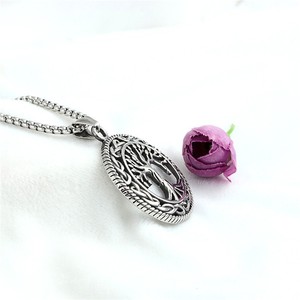 yunnique <b>Tree</b> Of Life Pendant Stainless Steel Round Celtic Design Unisex <b>Necklace</b> Gift - Product Image 4