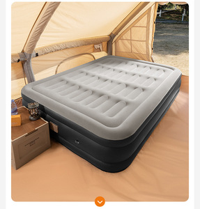 Lit gonflable double convertible personnalisé avec pompe intégrée, matelas pneumatique pliable et portable en mousse pour le camping, la maison et l'extérieur - Product Image 2
