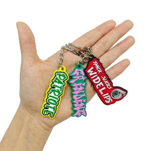 Llavero de PVC con colgante de dibujos animados, personalizado, de goma suave 3D, de silicona y cloruro de polivinilo, hecho a medida - Product Image 5