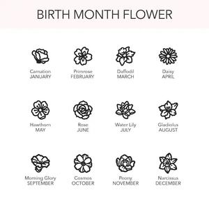 Ornement de main en forme de fleur en acier inoxydable ajouré, motif fleur de <span class=keywords><strong>naissance</strong></span> des douze mois, cadeau transfrontalier de <span class=keywords><strong>remerciement</strong></span> pour la fête des Mères - Product Image 6