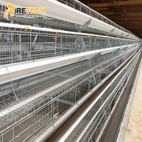 Meilleure Qualité Bon Prix Élevage de Poules Pondeuses Cage Batterie pour Poulets de Vente