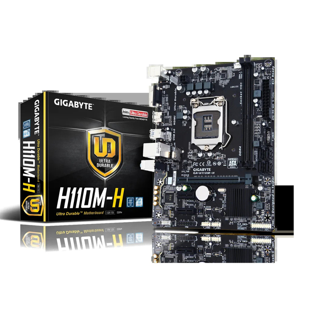 Cheap Price Computer Motherboard Gigabyte H110M-H LGA1151Socket DDR4 Gaming Motherboard for Desktop