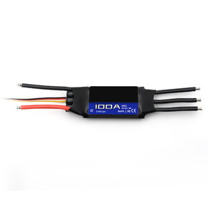 100A 32-bit 5V/6V 2-6S LCD Program Card/App Compatible SBEC Brushless ESC for RC <b>Airplane</b> FPV Boat Cars - Product Image 1