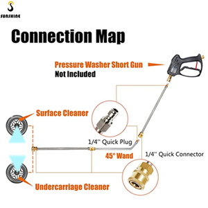 Hidrolavadora de Alta Presión de 4000 psi y 16 Pulgadas, Nuevo Estilo, Más Vendida, Limpiador de Chasis, Escoba para Lavado de Autos, con 3 Boquillas - Product Image 4