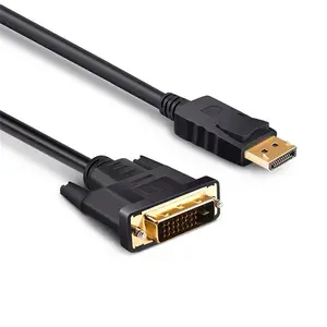 כבל 1080P DP ל-DVI DisplayPort DVI-D 24+1 פינים DP ל-VGA כבלי מתאם עבור XBOX DVI ל-DisplayPort כבל 1.8 מ'