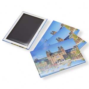 Aimant de réfrigérateur personnalisé en métal argenté, sur mesure, pour la promotion de pays et de villes - Product Image 4