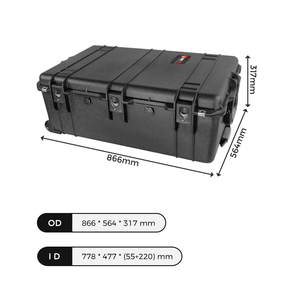 Estuche para Herramientas Resistente, de Plástico Duro, con Ruedas, Impermeable y a Prueba de Golpes - Product Image 3