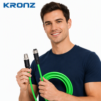 KRONZ Cate6A M12 Fiche aviation 8 broches codée X mâle vers femelle M12 Connecteur de câble réseau Gigabit PVC ultra-flexible M12