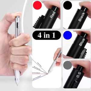 Wholesale 4-in-1 Sports Style Metal <b>Pen</b> Multi-Function <b>Retractable</b> Gravity Sensing Mechanical and Ballpoint with Gift Box - Product Image 3