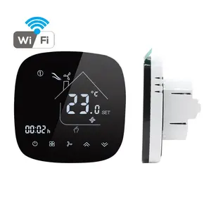 Best Home Smart Under Floor Heat Thermostat Wifi Boiler Heating Room Thermostat For Electric Water Heater