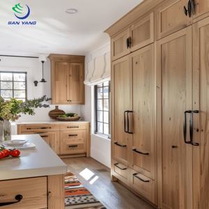 Juego de Cocina Moderno Completo, Armarios de <span class=keywords><strong>Despensa</strong></span> de Madera Maciza, Muebles de Estilo Inglés Antiguo, Armarios de Cocina al por Mayor con Acabado Lacado - Product Image 5