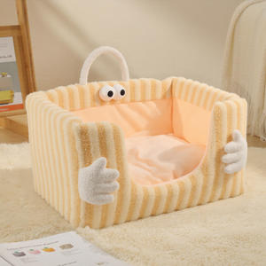 Luxuriöses und Komfortables Umweltfreundliches Rechteckiges Modisches Titan-Gewebtes Schwamm-Haustier- und Hundebett zum Herstellerpreis - Product Image 5