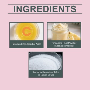 Gomitas para el Equilibrio Femenino con Vitamina C (Ácido Ascórbico), Equilibrio Hormonal para Mujeres, Polvo de Fruta de Piña, <span class=keywords><strong>Lactobacillus</strong></span> <span class=keywords><strong>Acidophilus</strong></span> - Product Image 5
