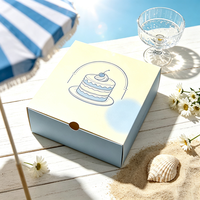 Boîte en carton jetable pour desserts, pâtisseries, gâteaux, cadeaux, et rangement, idéale pour desserts faits main et Tiramisu