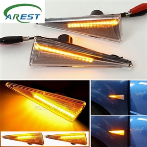 Indicador de <span class=keywords><strong>señal</strong></span> de giro <span class=keywords><strong>lateral</strong></span> para coche, luces LED dinámicas para Renault Megane MK2 CC Espace MK4 Scenic MK2 Wind Avantime Thalia 2 - Product Image 2