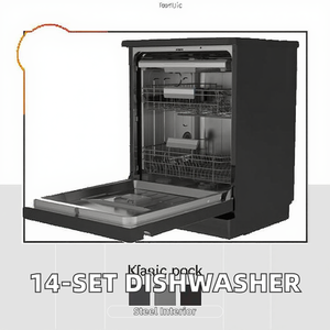 <span class=keywords><strong>Lavavajillas</strong></span> Doméstico de 14 Servicios, Color Negro y Acero Inoxidable, Lavado Rápido de 90 Minutos, <span class=keywords><strong>Lavavajillas</strong></span> Independiente Integrado, <span class=keywords><strong>60</strong></span>*<span class=keywords><strong>60</strong></span>*84.5 - Product Image 2