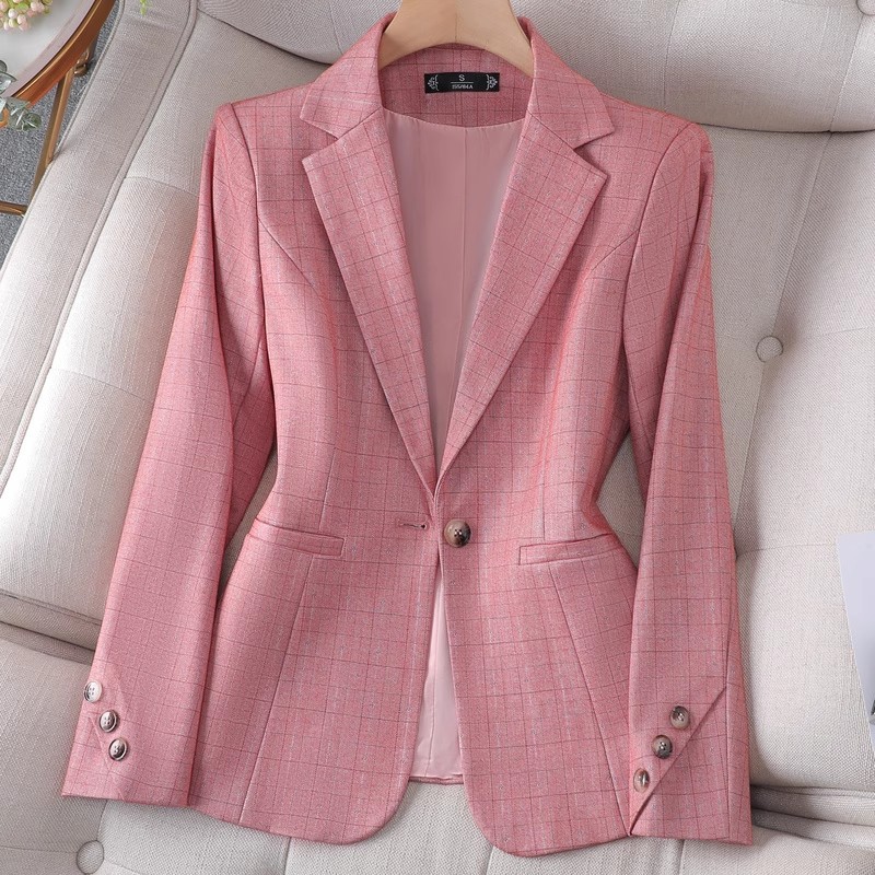 light pink suit