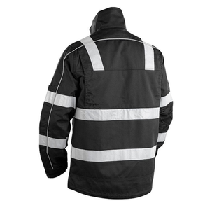 Chaqueta DE SEGURIDAD reflectora de alta visibilidad para invierno personalizada, uniforme de <span class=keywords><strong>guardaespaldas</strong></span>, chaqueta de trabajo, abrigos, ropa de construcción de alta visibilidad - Product Image 2