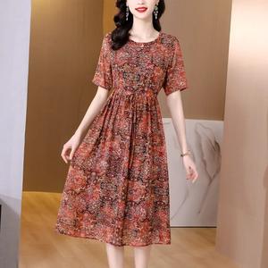 Meilleure vente Vêtements pour <span class=keywords><strong>femme</strong></span> <span class=keywords><strong>grande</strong></span> <span class=keywords><strong>taille</strong></span> Robes de soirée amples pour <span class=keywords><strong>femme</strong></span> Robe imprimée à manches courtes Vêtements décontractés pour femmes - Product Image 3